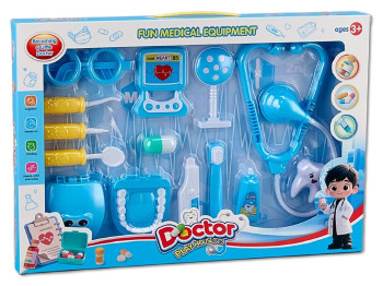 Игровой набор доктора Doctor, со стетоскопом и медицинскими инструментами, голубой
