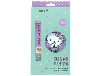 Набір бейдж на липучці та підвіска, 2 штуки, Hello Kitty, Kite