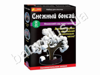 Набір для експериментів, Японський сад кристалів Сніговий бонсай, Ranok Creative
