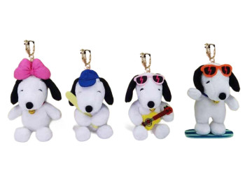 Брелок мягкая игрушка Snoopy, 10 см, с аксессуарами, 4 вида (цена за 1шт)