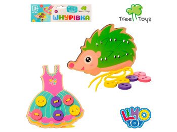 Деревянная игрушка Шнуровка 15,5 см. Tree Toys MD 2658