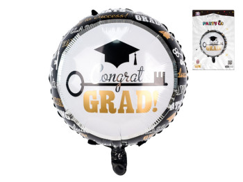 Шар фольгированный круглый Congrats Grad, 45 см