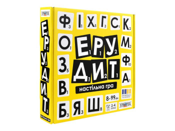 Настольная игра словесная Эрудит, сложение слов с букв, Strateg