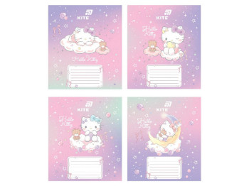 Зошит у косу лінію Hello Kitty Kite HK26-235-1, 12 аркушів, мікс видів, ціна за 1 шт