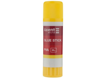 Клей-карандаш PVA с дисплеем Delta Axent D7134, 36 г, для бумаги и картона, Axent