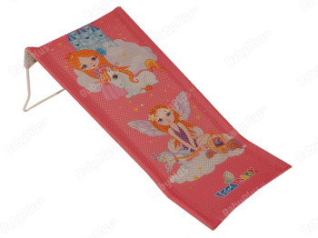 Лежак для купания с рисунком розовый Принцессы. Tega Baby LP-026-123