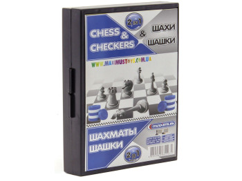 Набор шахматы шашки 2в1. Maximus 5197