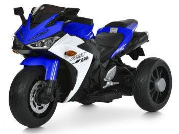 Элктромотоцикл Bambi Racer M 6329EL-4, 1х12V/9AH, 2х35W, MP3, USB, TF, Bluetooth, EVA, синий