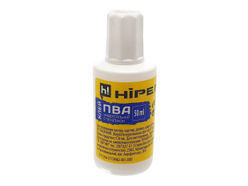 Клей с кисточкой ПВА. Hiper. 50 мл.