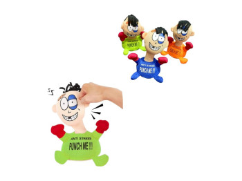 Игрушка мягкая антистресс Ударь меня, интерактивная (цена за 1 шт)