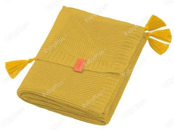 Одеяло бамбуковое с бахромой желтое 75х100 см. BabyOno 546/03