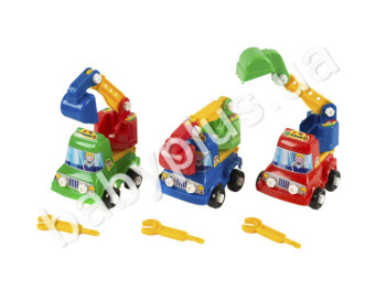Конструктор екскаватор Кузя. Lico Toys Л-004-2K