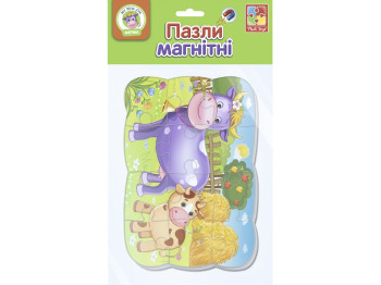 Пазлы на магните А5 Корова и теленок. Vladi Toys VT3205-74