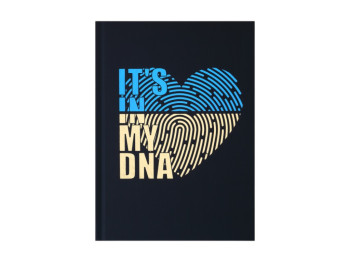 Ежедневник недатированный FREE, A5, синий — It's in my DNA