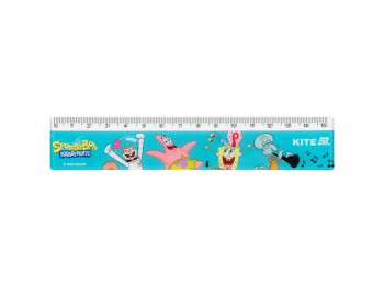 Лінійка пластикова, 15см SpongeBob SquarePants, Kite
