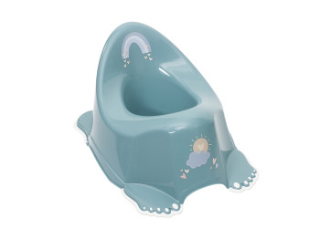 Горшок Метео с противоскользящей резиной и музыкой мятный. Tega Baby PO-079-165