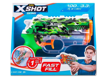 Водний бластер іграшковий X -Shot Fast FIill Sins NANO Jungle Camo. Zuru 11853B