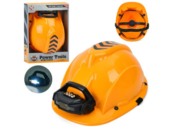 Каска игрушечная с фонариком T004, 23 см, светящийся, BabyToys