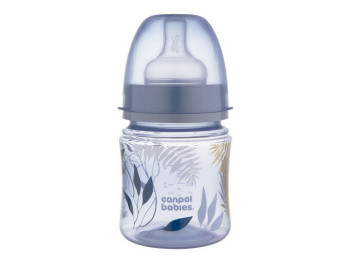 Бутылка антиколиковая с широким отверстием 120 мл Easystart GOLD - голубая. Canpol Babies 35/239_blu