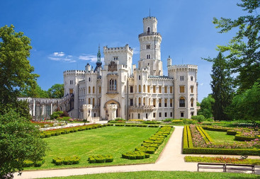 Пазли Замок Hluboka Чехія, 1000 елементів, Castorland