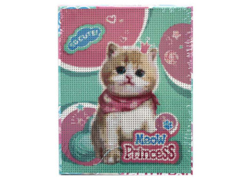 Алмазная мозаика Kidis Котенок Princess, 20×25 см, на холсте