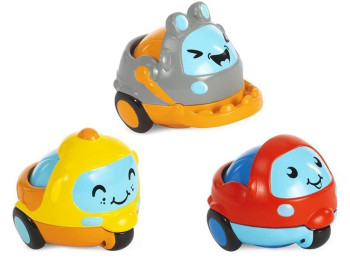 Набор машинок Строители Turbo Team 3 шт, Chicco