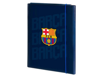 Папка для трудового навчання, картон, формат А4, дизайн FC Barcelona, Kite