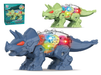 Игрушка Динозавр Gear Dinosaur, движется и светится, 2 вида