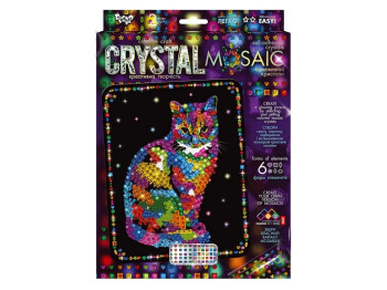 Набір для творчості CRYSTAL MOSAIC Кицька, Danko Toys
