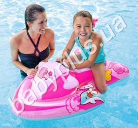 Плотик водний мотоцикл Hello Kitty Intex 57522