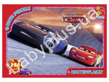 Пазли картонні 126 ел, Тачки, G-Toys