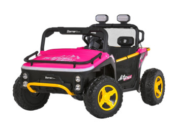 Електромобіль джип M 6282EBLR-8, 24V, 2×65W, Bluetooth, USB, EVA колеса, рожевий, Bambi Racer