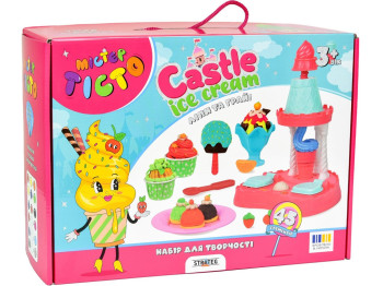 Набор для творчества тесто для лепки Mister Tisto Castle Ice-Cream, с формами, Strateg