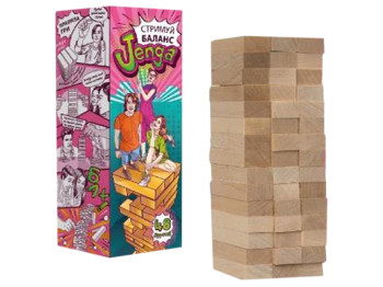 Настольная игра Сдерживай баланс Jenga 48 брусков. Strateg 30722