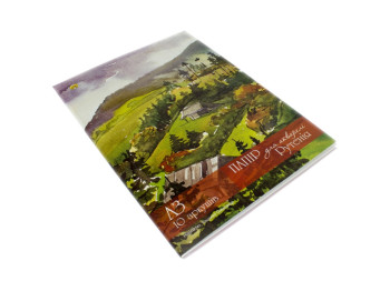 Бумага для акварельных работ РУТЕНИЯ в папке формата А3 10 листов, Тетрада ТЕ11871