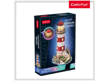 Тривимірна головоломка-конструктор з LED підсвіткою Маяк. Cubic Fun L540h