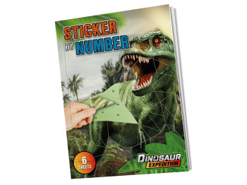 Стикербук по номерам Dinosaur Expedition. Moxy 961030