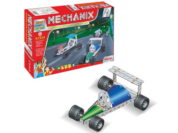 Конструктор металевий машинка Mechanix №1, 128 деталей, 10 моделей, ZEPHYR