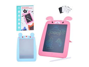 Игрушка планшет LCD для рисования Drawing Tablet K7100-K710, цветной дисплей, стилус и трафареты