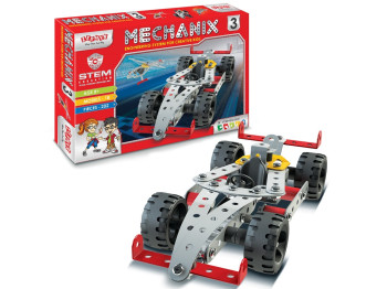 Конструктор металевий машинка Mechanix №3, 202 деталі, 18 моделей, ZEPHYR