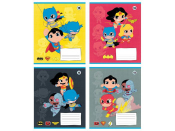 Тетрадь в косую линию 12 листов, DC Batman, Kite