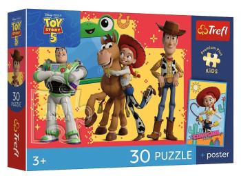 Пазлы Trefl Toy Story 5 Приключения игрушек, 30 элементов