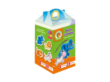 Гра з липучками Біжи, слонику!, Vladi Toys