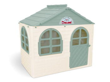 Домик детский со шторками мятный в коробке, Doloni Toys 02550/12