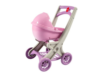 Коляска для кукол с люлькой 0121/04, 57 см, 4 колеса, Doloni Toys