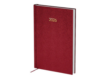 Еждневник Axent Classic Style 2026, A5, бордовый
