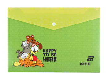 Папка на кнопці Kite Garfield GF25-244-2, формат A4, поліпропілен, Kite
