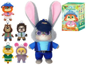 Игрушка-сюрприз брелок Zootopia с ушками, коллекционная фигурка, микс видов (цена за 1шт)