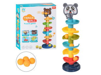 Игра 2в1, мини-баскетбол, трек, башня 13-46-13см, MBX094