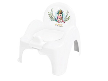 Горшок - стульчик Дикий закат. Единорог с музыкой Белый. Tega Baby PO-074-103-JEDNOROŻEC